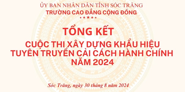 TỔNG KẾT CUỘC THI XÂY DỰNG KHẨU HIỆU TUYÊN TRUYỀN CẢI CÁCH HÀNH CHÍNH NĂM 2024